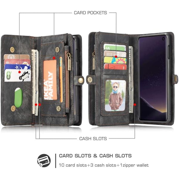 CaseMe 008 för Samsung S10 plus|brun brun