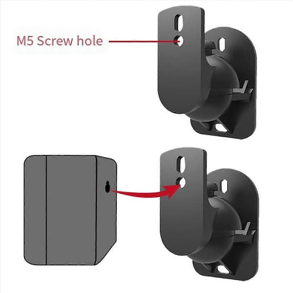 2PCS Högtalarfäste Väggfäste Stativ Surroundhållare Justerbar