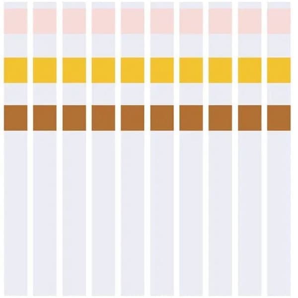 Vattenhårdhetsteststickor – 50 stickor – Mätområde: 0–240 ppm – Avläsningstid: 15 sekunder