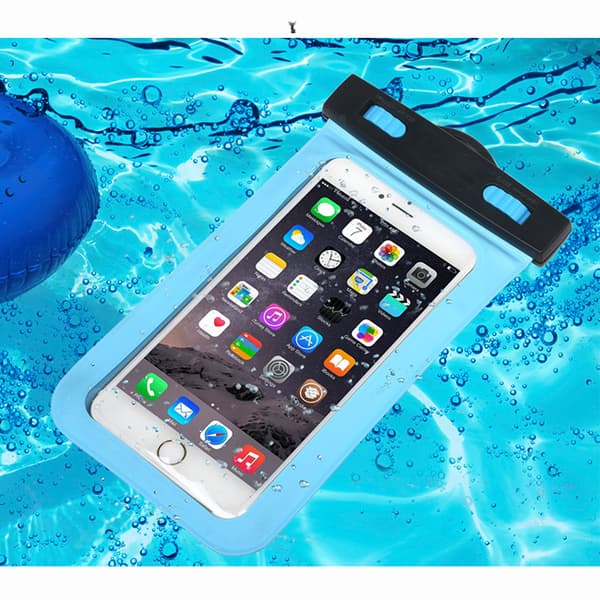 Vandtæt etui taske til mobiltelefon Universal mobilcover (sort) sort black