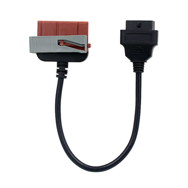 OBD2 - 30-pin til 16-pin adapterkabel for OBD diagnoseenhet, egnet for eldre Peugeot, Citroën og PSA-konsernmodeller