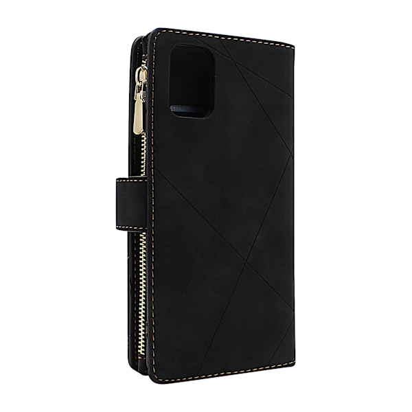 XL Standcase Lyxfodral Samsung Galaxy A71 (A715F/DS) Marinblå Svart