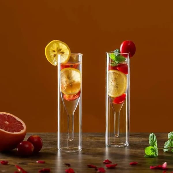 Champagneglas - Borosilikatglas - Set om 4 - 115 ml