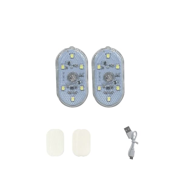 2 stycken bil atmosfärljus beröringslampor interiörbelysning bil USB läsning baklucka LED modifierade lampor