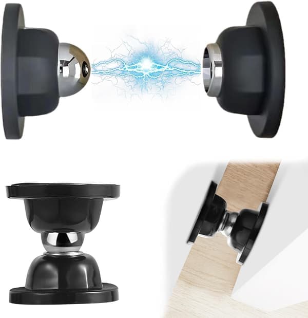 Utendørs dørstopper - Antikollisjonsdørstopper - Veggmontert dørstopper - Selvklebende dørstopper - Magnetisk veggmontert dørstopper - ...
