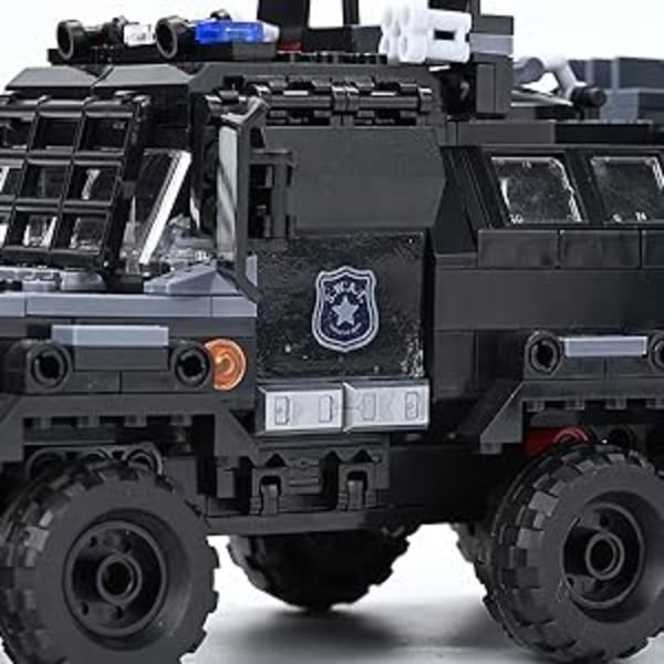 Militär arméns monteringssats Byggklossar Kompatibla fordonsmodellleksaker för barn