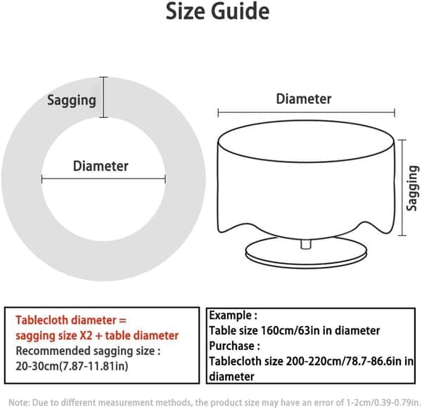 Röd rund duk, rund köksduk, 160cm