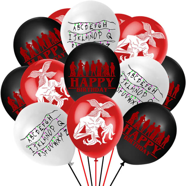 18 stk Stranger Things ballonger Bursdagsfestdekorasjonstilbehør