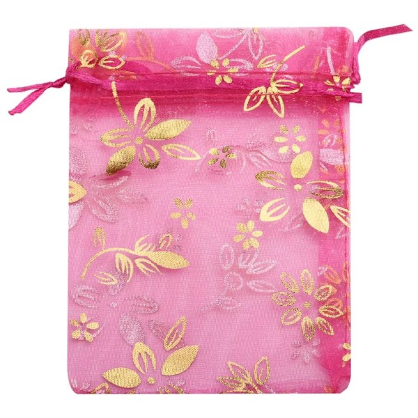 20 st/lot Organza smycken påsar Presentförpackning påsar LJUSBLÅ Light Blue 9x12cm Pink 9x12cm