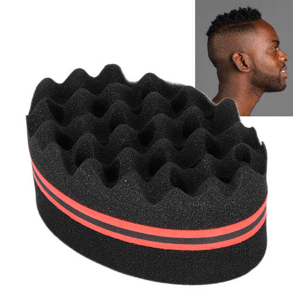 Hår Svamp Borste Stora Hål Svamp Dreads Låsning Afro Spiral Kam Vård Verktyg för Män Kvinnor Lockar