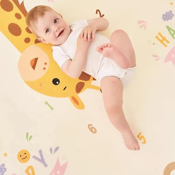 Baby Play Mat Foldable Crawling Mat Waterproof Play Mat Educational Crawling Games for Babies Aged 0-6 Months