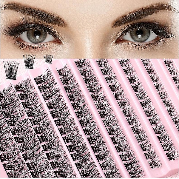 Diy Lash Extension Kit, Lash Clusters Med Bond And Seal Individual Lashes Kit