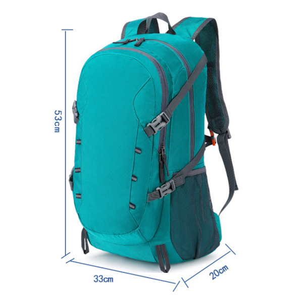 1 st 40L Lättviktshopfällbar Ryggsäck för Vandring Resor Camping Vattenavvisande Hopfällbar Utomhus Resedagryggsäck