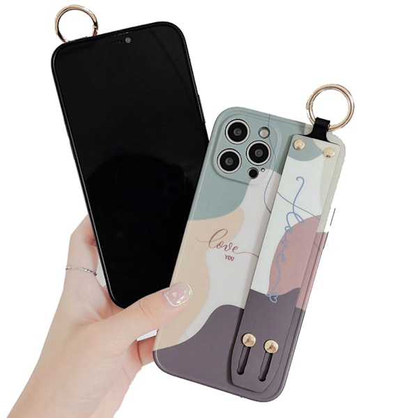 Skyddande Skal med Hållare - iPhone 12 Pro Max Röd Röd