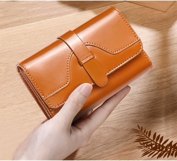 Business Wallets Women's Leather Wallets Card Holders Light Blocking Wallets Leather Wallets