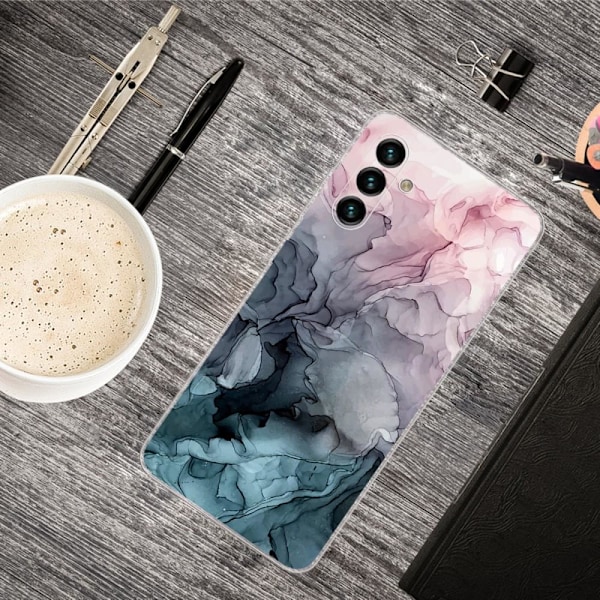SKALO Samsung A13 5G Marmor TPU-skal - Motiv 1 multifärg