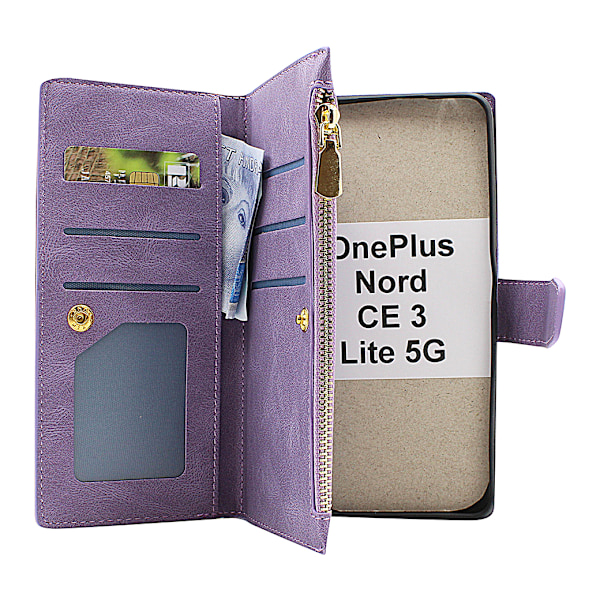 XL Standcase Lyxfodral OnePlus Nord CE 3 Lite 5G Vinröd Vinröd