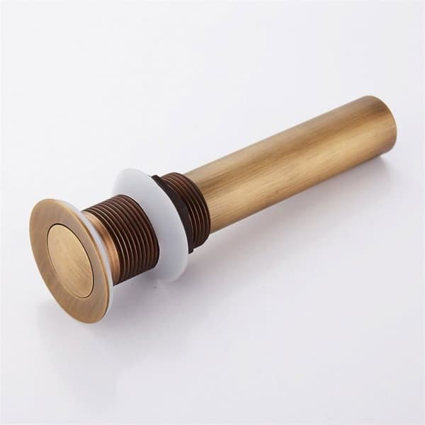 Vaskeprop - Click-Clack - Bronze Messing - Uden Overløb - Nem Installation