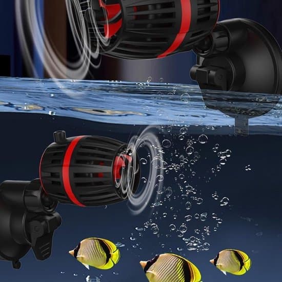 Aquarium Wave Pump - Turbine Style Wave Maker - Aquarium Circulation Pump - Adapter Included - Requires 12V/2A Adapter for Operation - 4-Position Adjustable