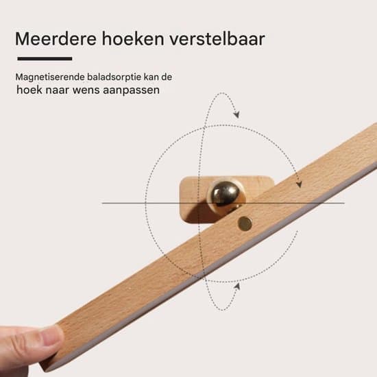 Spejllampe – Væglampe – Dæmpbar Touch-kontrol – 1 – Træbadeværelseslampe