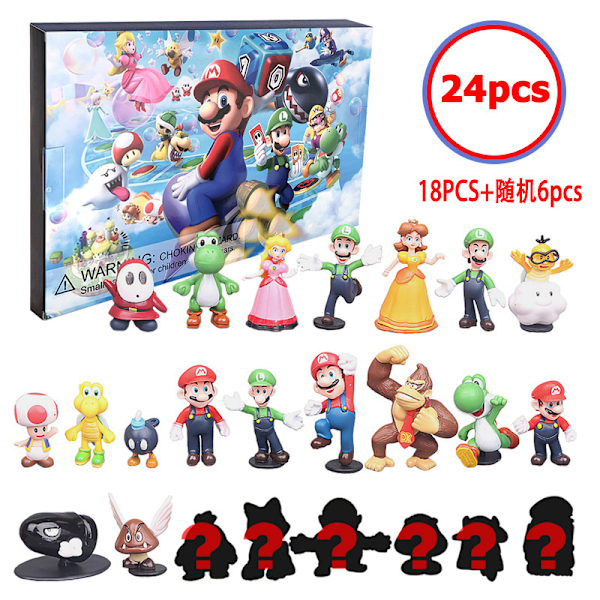 Julkalender 2025 med söta spelkaraktärer Super Mario A Super Mario A