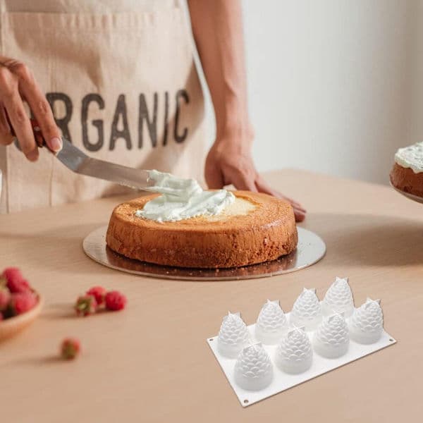 3D Frukt Silikon Mousse Kakeform, Sjokolade Gelé Dessert, Bakeform for Mousse Kake, Dekorativ Form DIY Silikon Bakeform