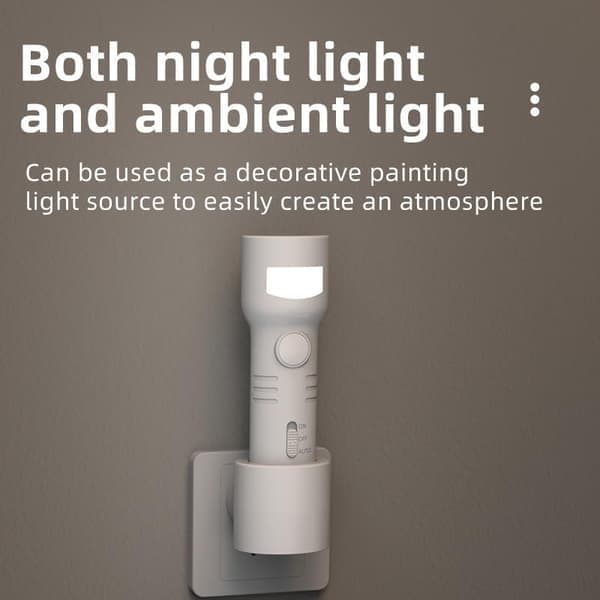 Nattlampe - Nattlampe med bevegelsessensor - Smart sengelampe - Oppladbar modell