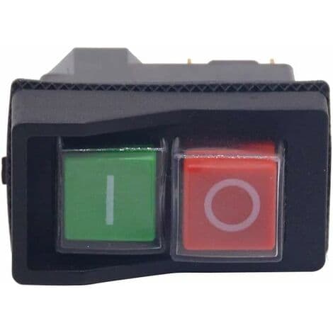 Waterproof Electromagnetic Push Button Switch - 16A for Motors up to 2 HP - Connection with Insulated Terminals - For Woodworking Machines