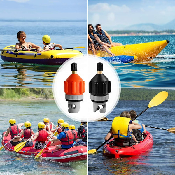 Luftventilsadapter, uppblåsbar båt SUP-pumpadapter med munstycke, multifunktionell SUP-pumpadapter kompressor luftventilsadapter för stand up paddle