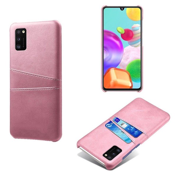 Samsung Galaxy A41 skal med korthållare - Rosa Rosa