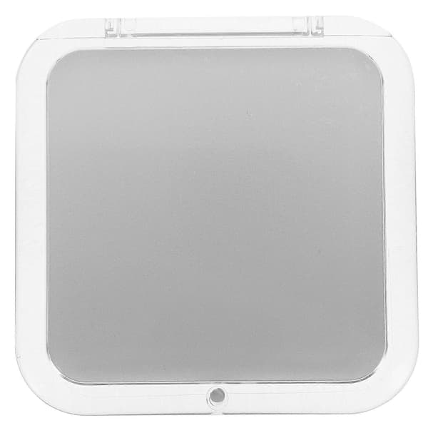 Pocket mirror, folding mirror, compact and portable, 7x magnification, square wallet mirror
