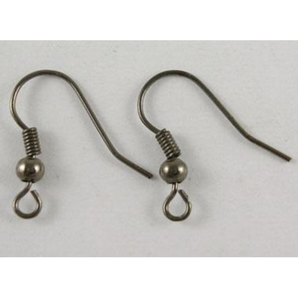 50 Par (100 st.) Nickelfria öronkrokar 18 mm. långa (4 färg val) 3 Rhodiumpläterade 3 Rhodiumpläterade