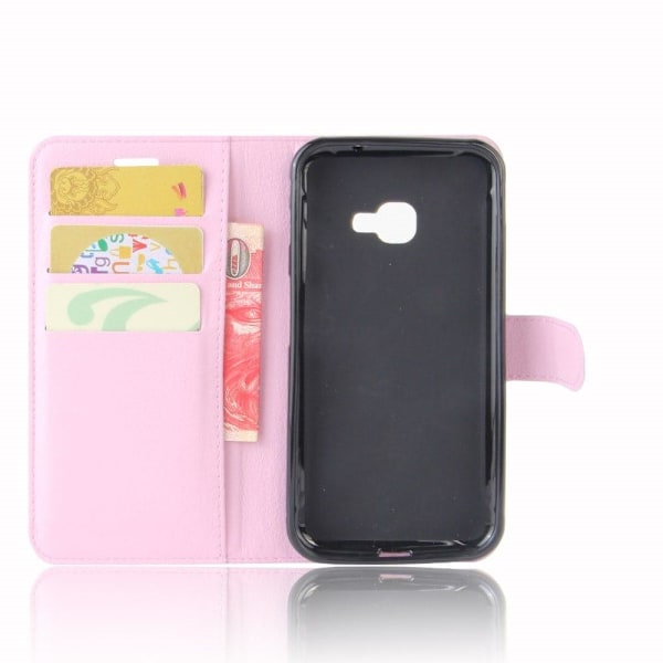 Samsung Xcover 4 Enfärgat skinn fodral - Ljus rosa Rosa