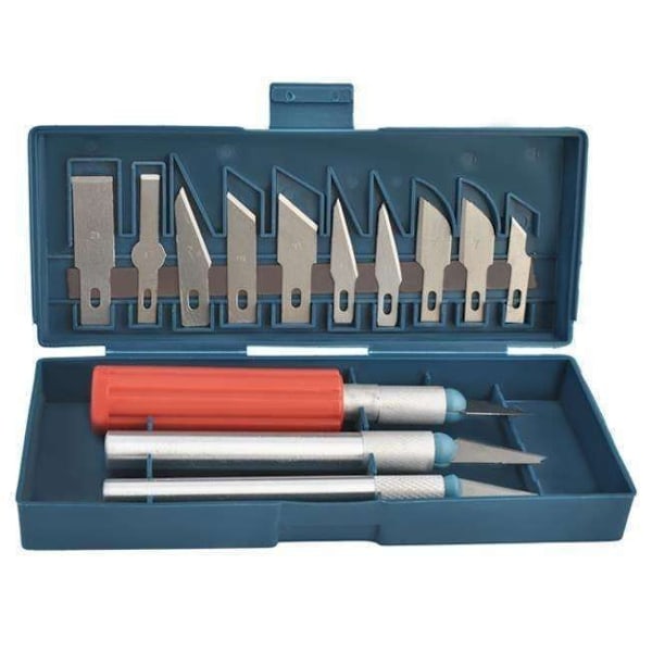 Hobbykniv / Skalpell - 16-delar - Kit - DIY multifärg