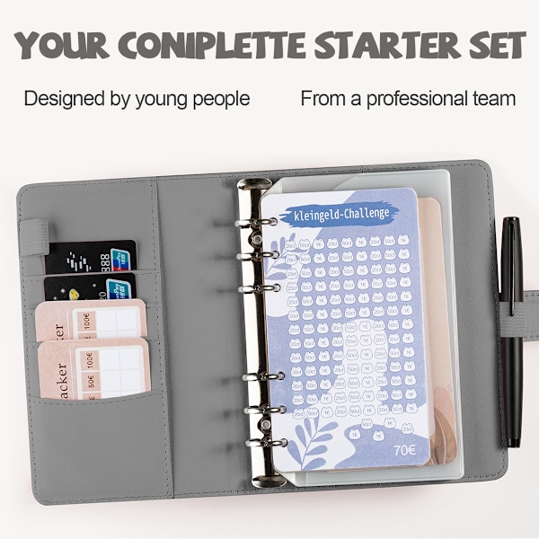Budget Planner Tyska - Budget Planner Tyska Start Set - Finansiell Planner Budgetbok - Pengarrangöringsbok - Kontantstoppning - Budget