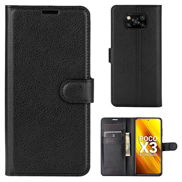 Classic Xiaomi Poco X3 / Xiaomi Poco X3 NFC fodral - Svart Svart