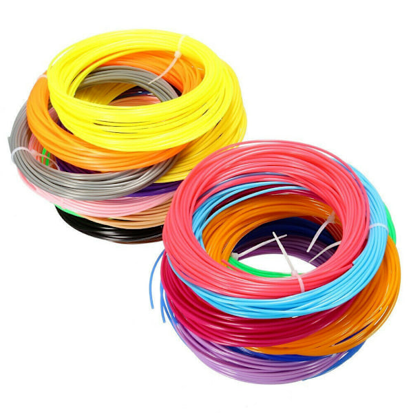 3D-utskriftssats för pennor, Doodle-skrivare, ritning, 12 färger, PLA-filament, present till barn