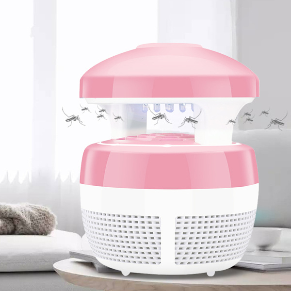 Mini inomhus myggdödare med USB-strömsladd, skrivbord liten tyst inandningsmyggdödare