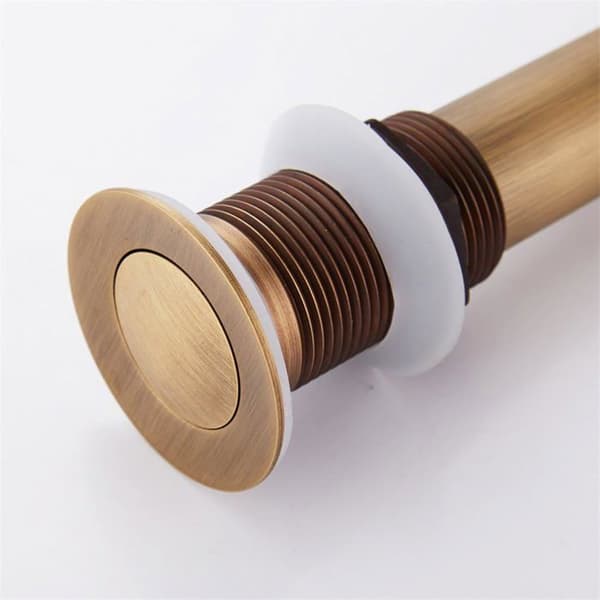 Vaskeprop - Click-Clack - Bronze Messing - Uden Overløb - Nem Installation