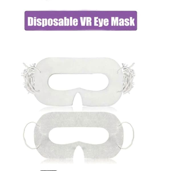 100 stk Universell Engangs VR Øyemaske for Quest 3 VR Headset Tilbehør Svetteabsorberende Øyebeskyttelse white
