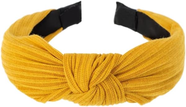 Blomsterpannebånd for kvinner og jenter med elastisk knute hårpynt (6 farger)