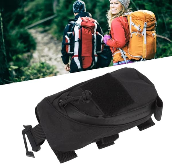 Tactical Accessory Pouch Backpack Shoulder Strap Bag with Zipper Pocket Multifunctional EDC Tool Pockets Shoulder Strap Attachment Zipper Pocket