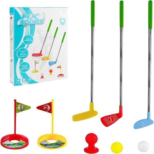 Golfkøller til børn - Golfsæt til småbørn, indendørs golfsæt, gaver til drenge og piger 3+ år
