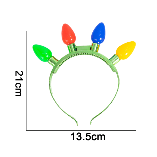 3 st julblinkande glödlampa pannband jul accessoarer festgåvor