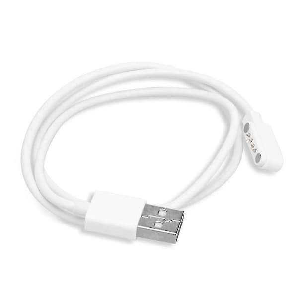 Universell 4-pinners magnetisk ladekabel USB-lader for smartklokker for barn