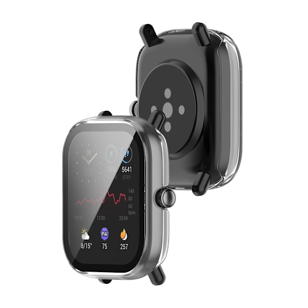 Case+Film PC härdat glas för Amazfit GTS 2 mini dark green dark green