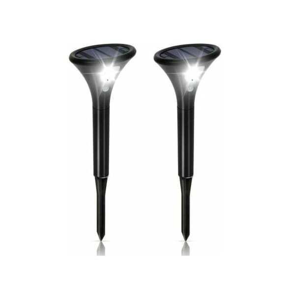 2-pak solcelle LED-lamper med bevægelsesdetektor
