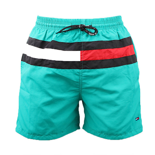 Badbyxor för män Snabbtorkande badshorts med fickor och meshfoder, sommar fritids fitness shorts