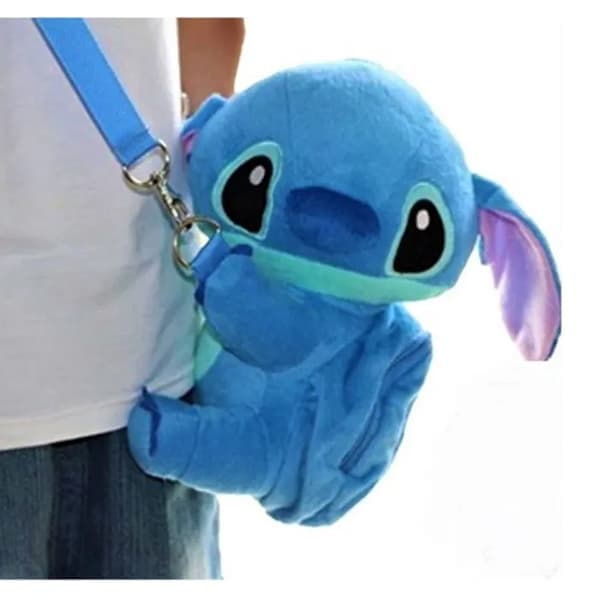 Stitch Mini Plush Backpack, Children's Plush Backpack, Blue