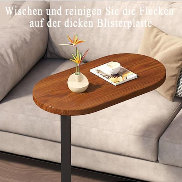 C-formet sidebord, 360° drejeligt